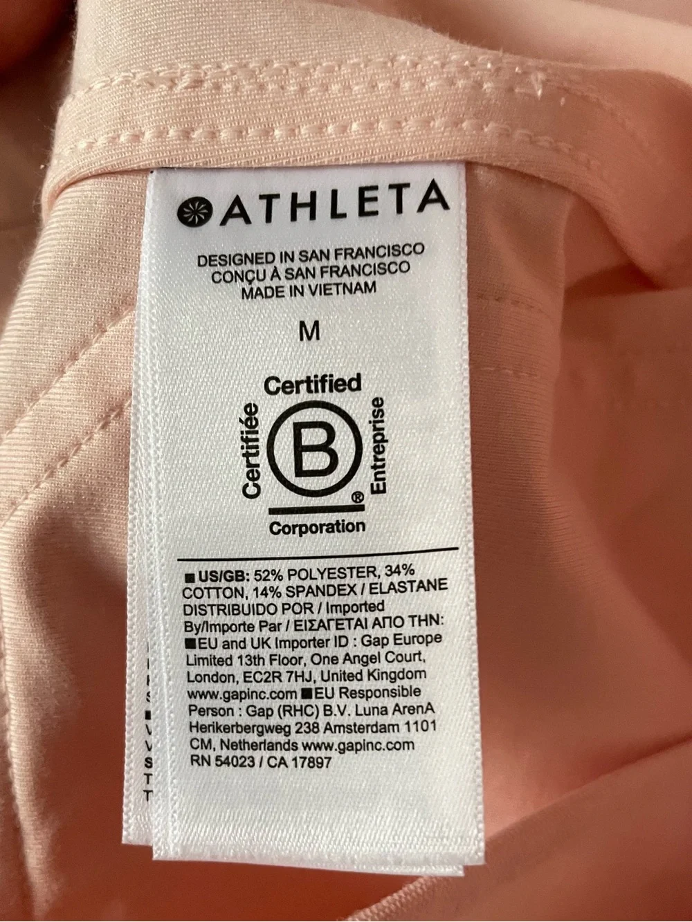 Athleta Skyline Chore Jacket, Pink Sand, Medium, NWT - Picture 7 of 7